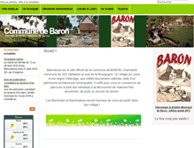 Tablet Screenshot of mairie-baron.fr